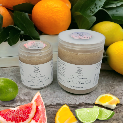 "Citrus Sunshine" FULL SIZE 10oz Sugar Soap Scrub