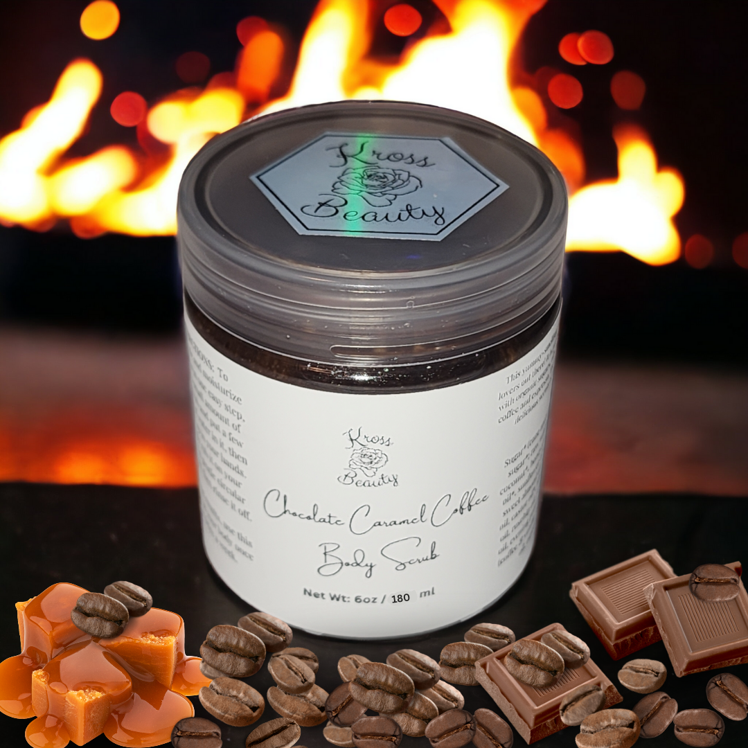 "Chocolate Caramel Coffee" TRAVEL SIZE 6oz Sugar Body Scrub