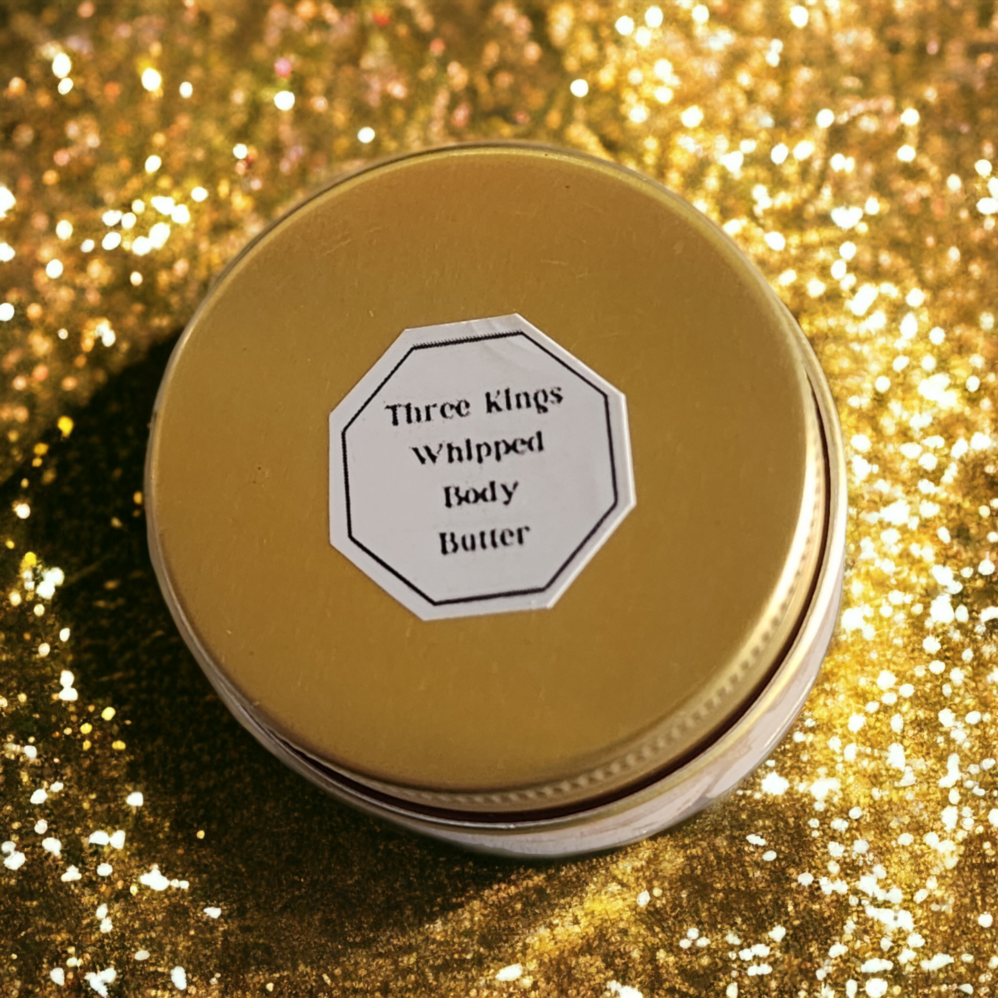 (SAMPLER TIN) "Three Kings" Luxury 24k Gold Whipped Body Butter