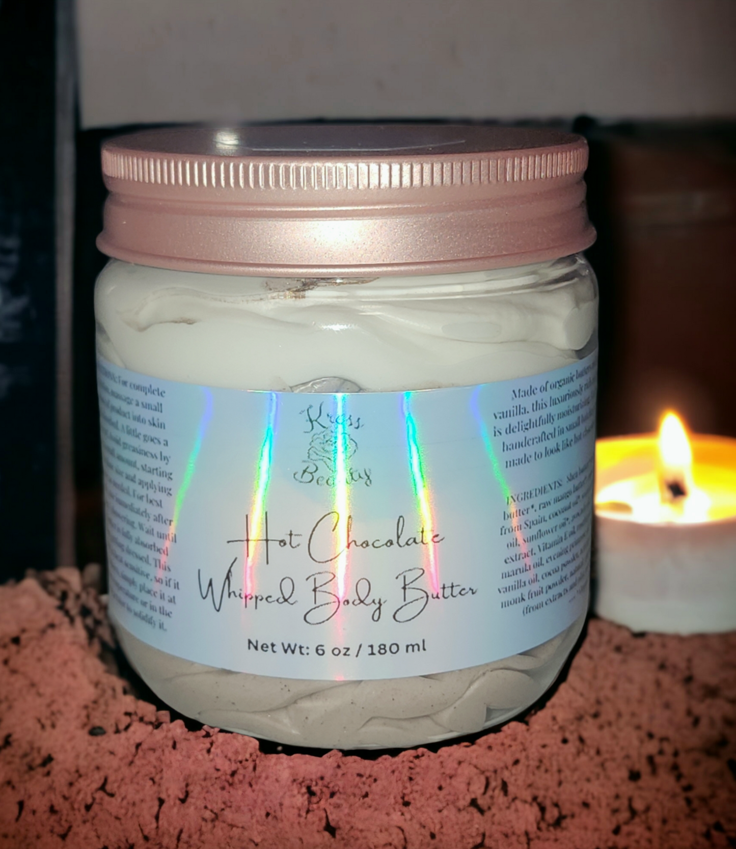 "Hot Chocolate" (6 oz) Organic Whipped Body Butter