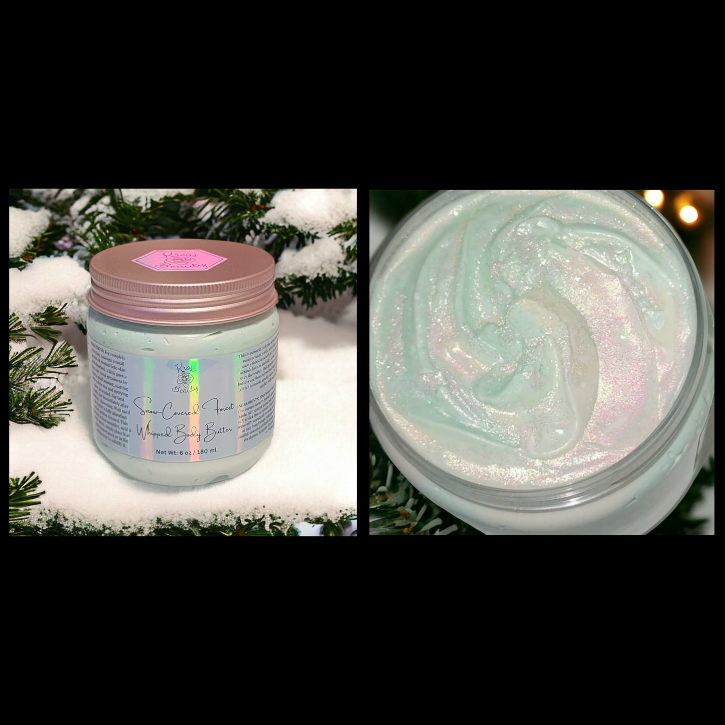 "Snow-Covered Forest" 6oz Organic Whipped Body Butter