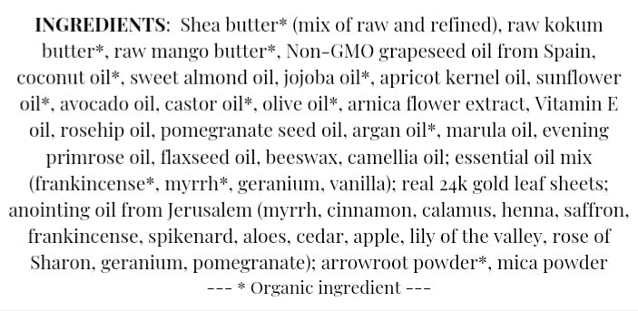 "Three Kings" (4 oz) Organic Whipped Body Butter