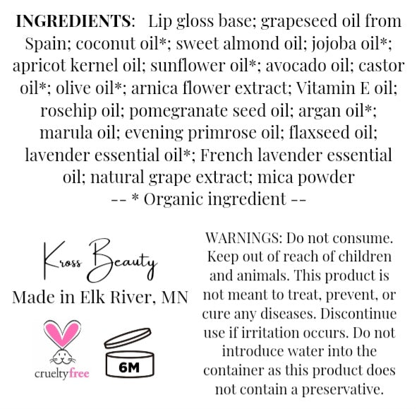 "Lavender Unicorn" Color-Changing Aromatherapy Lip Gloss