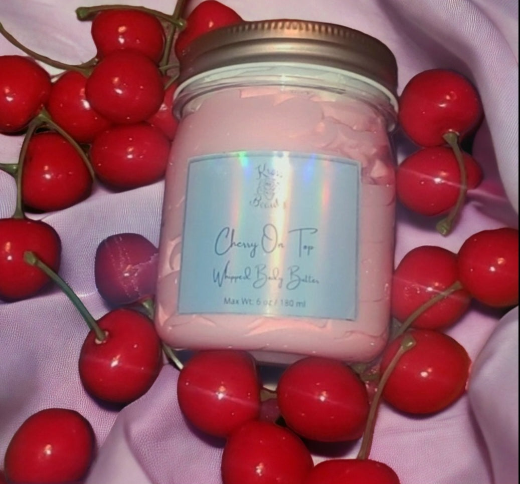"Cherry On Top" (6oz) Organic Whipped Body Butter