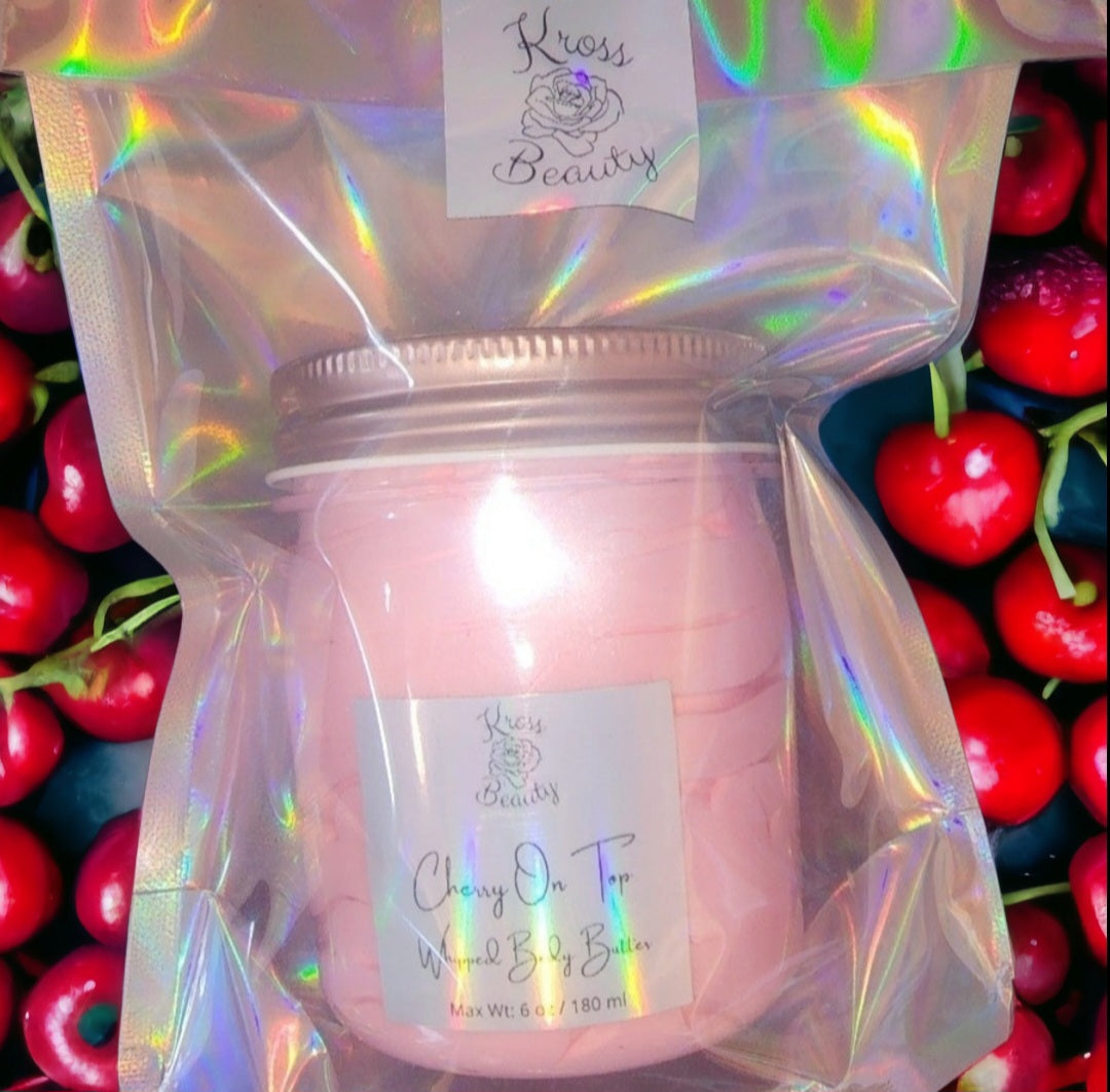 "Cherry On Top" (6oz) Organic Whipped Body Butter