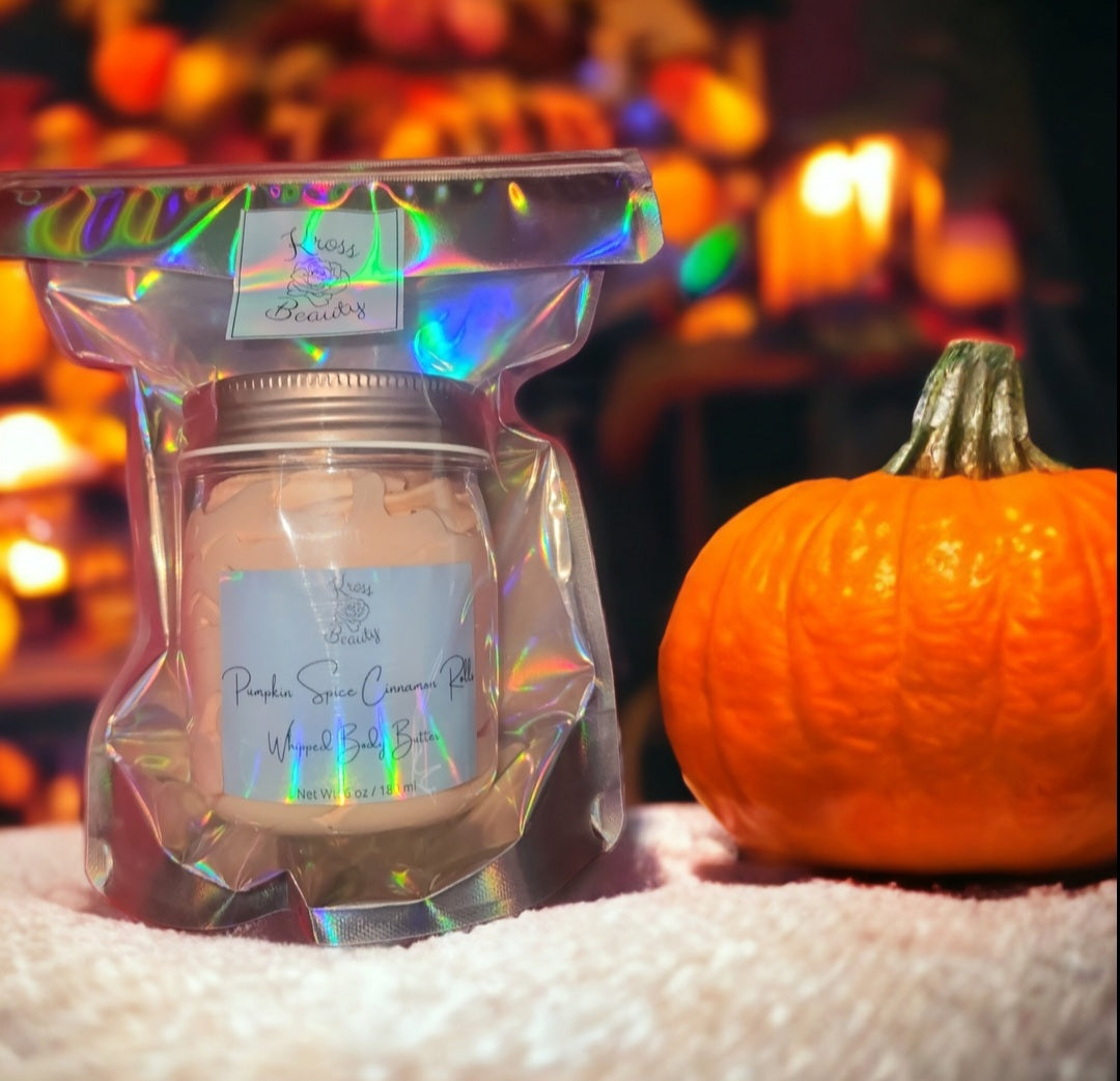 "Pumpkin Spice Cinnamon Rolls" 6oz Organic Whipped Body Butter