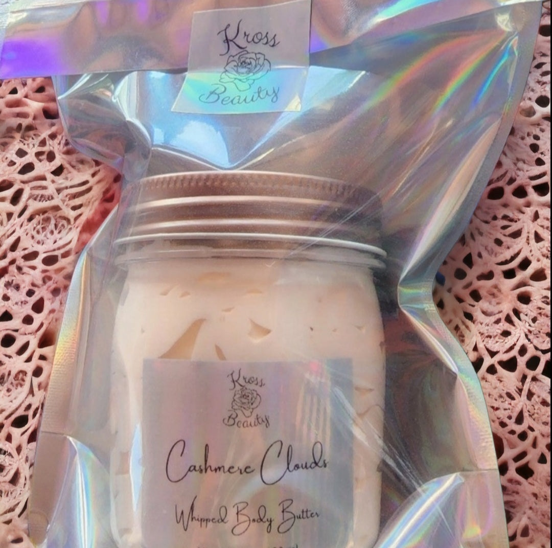 "Cashmere Clouds" 6oz Organic Whipped Body Butter
