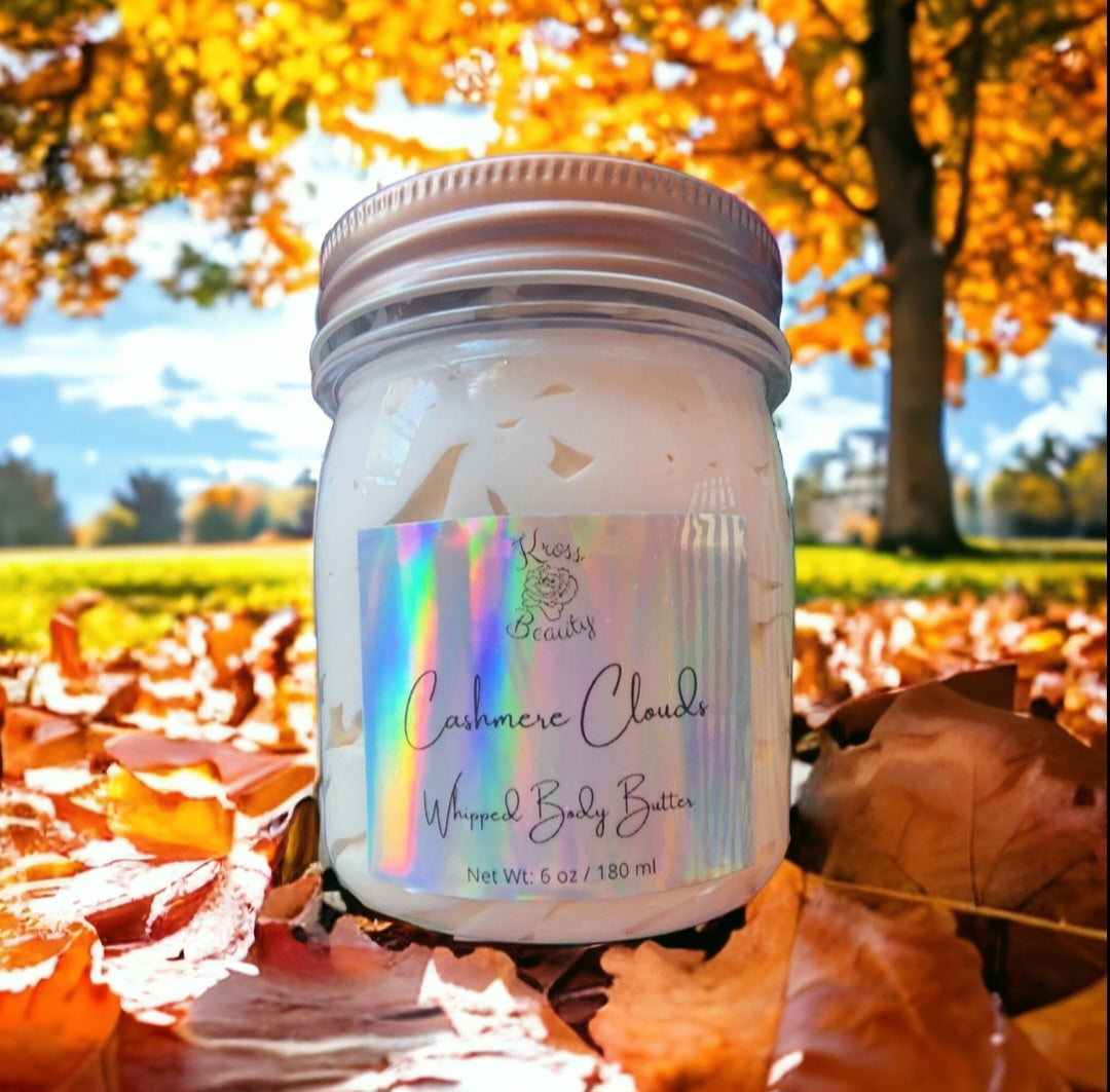 "Cashmere Clouds" 6oz Organic Whipped Body Butter