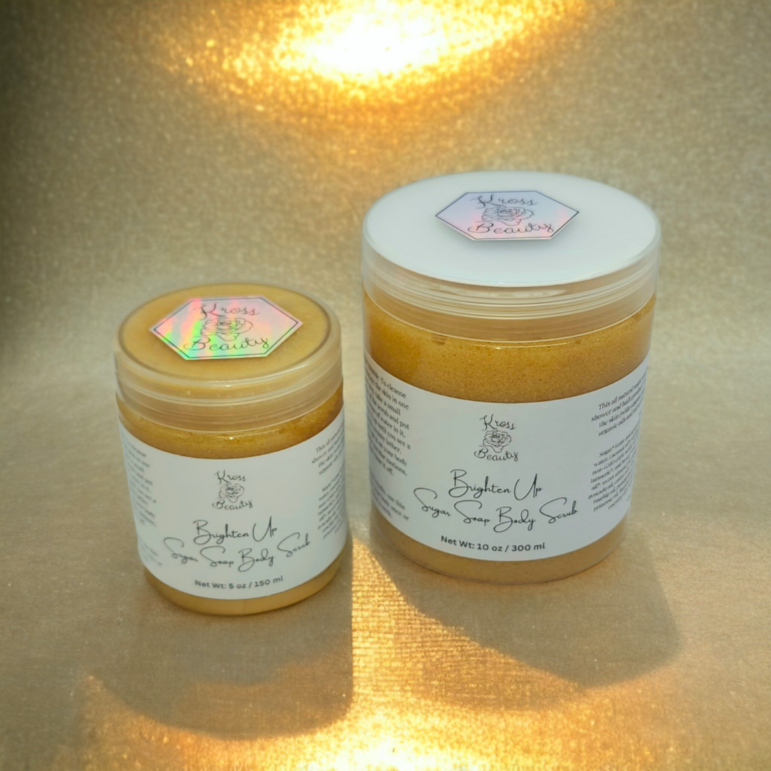 "Brighten Up" Turmeric FULL SIZE 10oz Sugar Soap Body Scrub