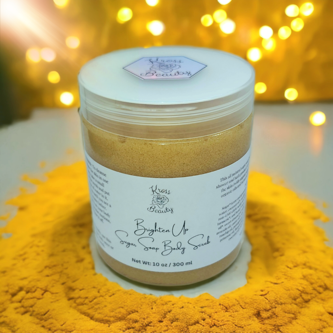 "Brighten Up" Turmeric FULL SIZE 10oz Sugar Soap Body Scrub