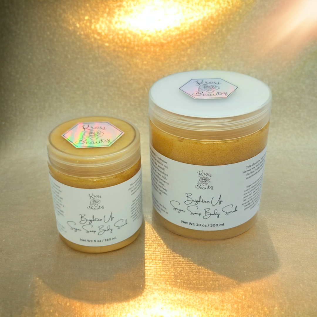 "Brighten Up" Turmeric TRAVEL SIZE 5oz Sugar Soap Body Scrub