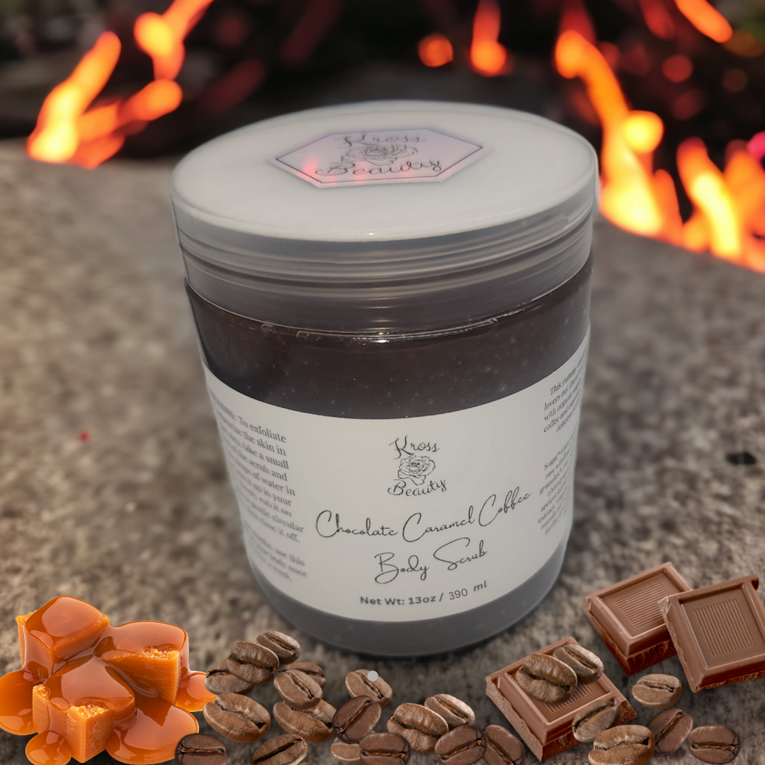 "Chocolate Caramel Coffee" FULL SIZE 13oz Sugar Body Scrub