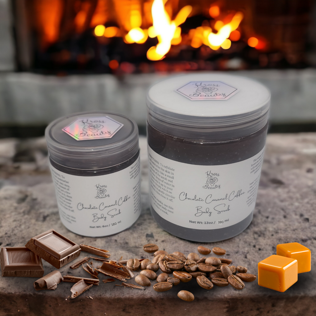 "Chocolate Caramel Coffee" FULL SIZE 13oz Sugar Body Scrub