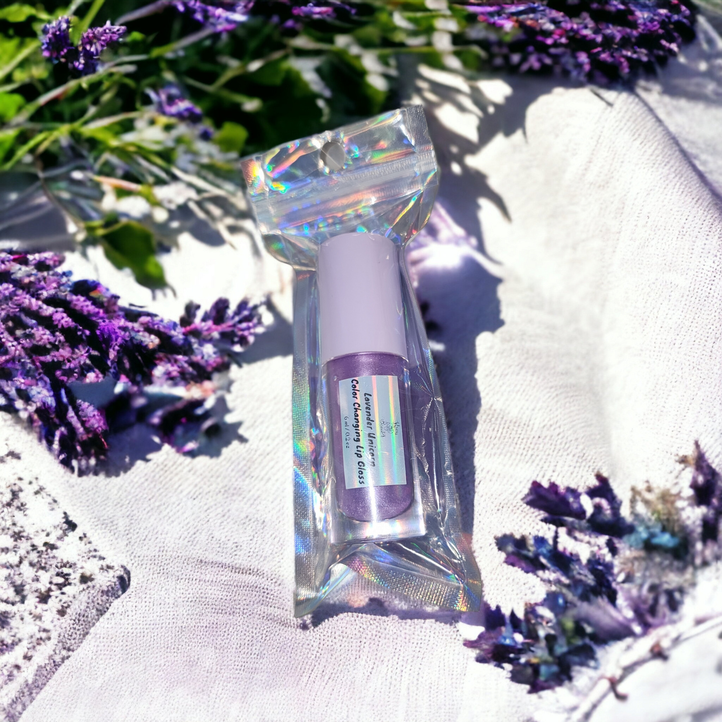 "Lavender Unicorn" Color-Changing Aromatherapy Lip Gloss