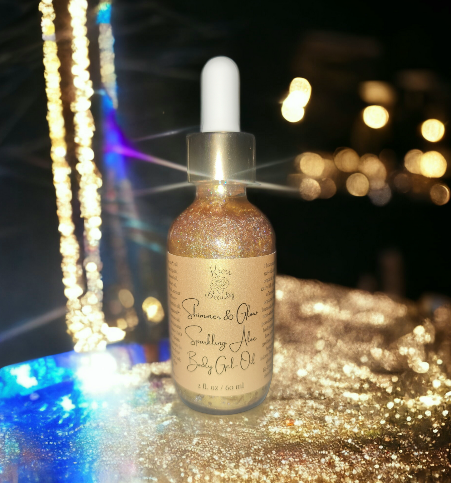 "Shimmer & Glow" Sparkling Aloe Body Gel-Oil