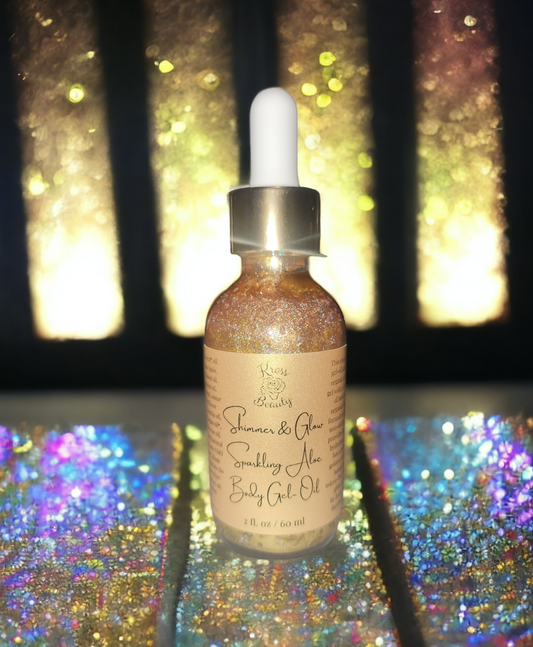 "Shimmer & Glow" Sparkling Aloe Body Gel-Oil