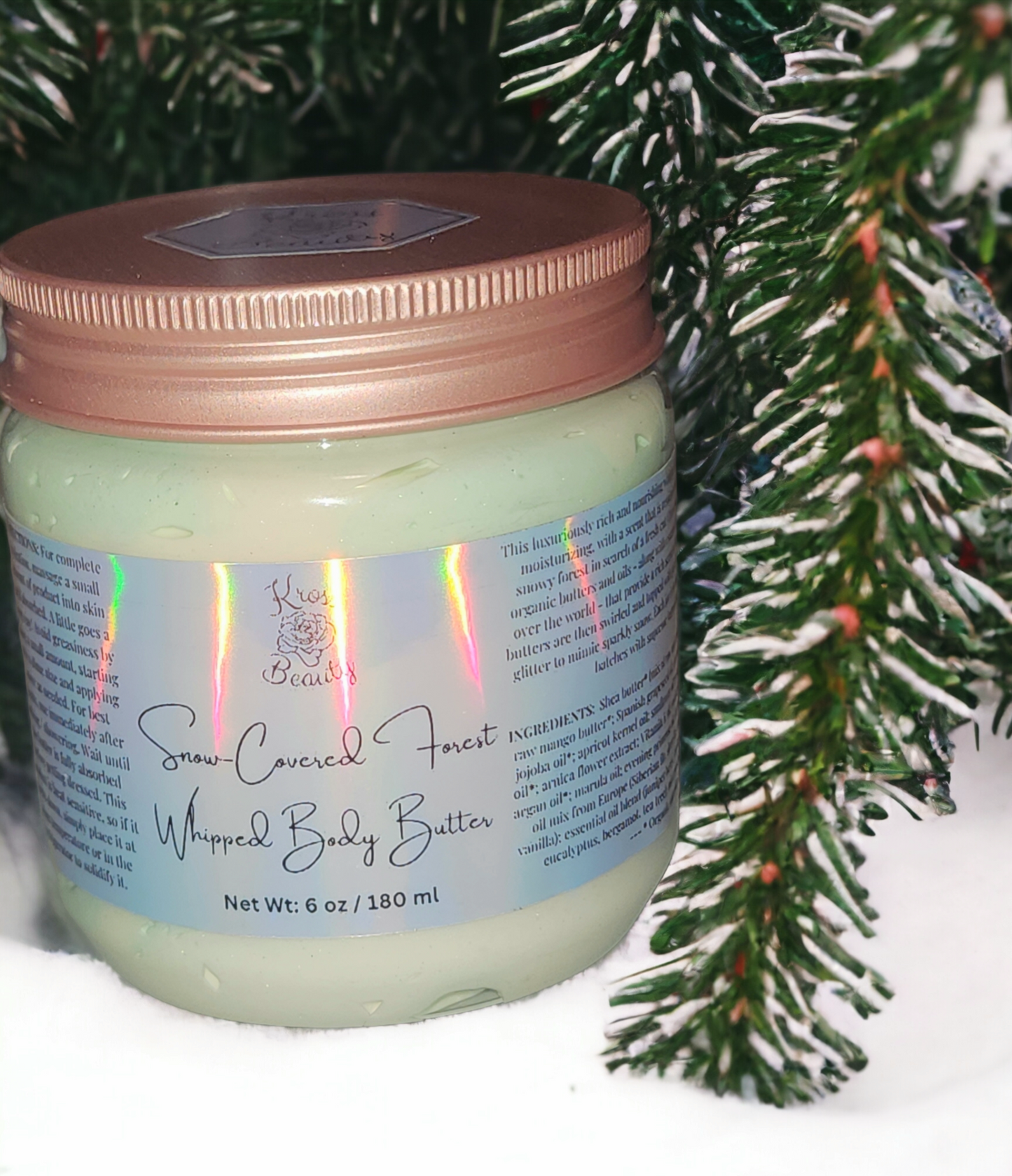"Snow-Covered Forest" 6oz Organic Whipped Body Butter