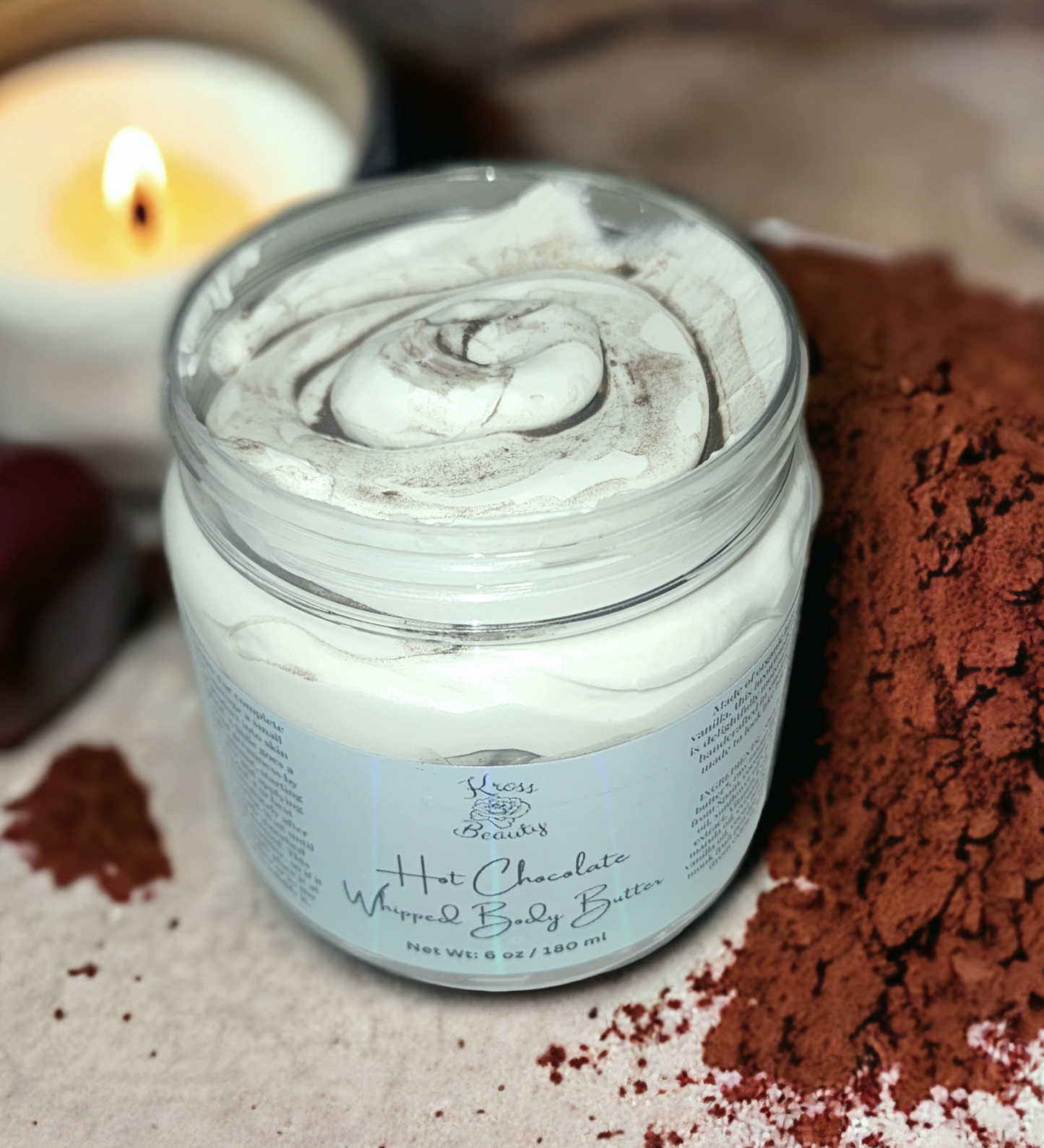 "Hot Chocolate" (6 oz) Organic Whipped Body Butter