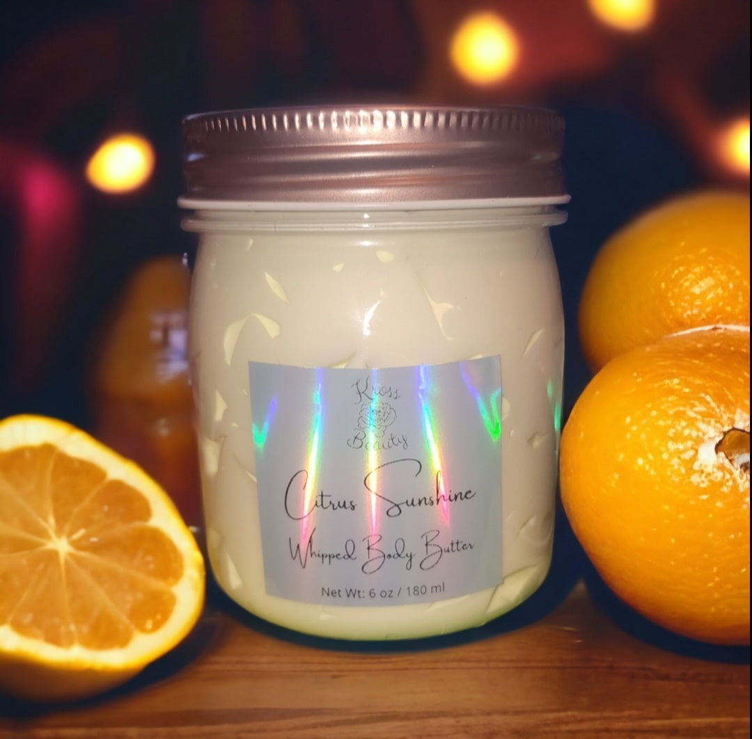 "Citrus Sunshine" (6oz) Organic Whipped Body Butter